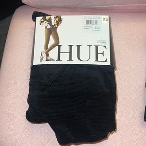 HUE corduroy black leggings - BRAND NEW